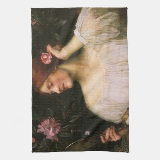 Vanity van John William Waterhouse Theedoek (Verticaal)