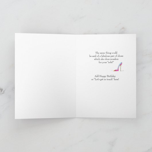 Vanity Yoga Gelukskaart Kaart (Binnen)