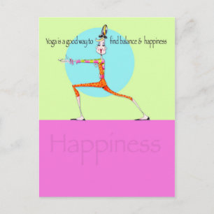 Vanity Yoga Happiness briefkaart