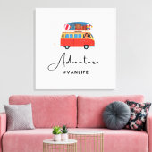 Vanlife-avontuurkamperen Canvas Afdruk (Insitu (Woonkamer))
