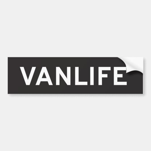 Vanlife Bumpersticker (Voorkant)
