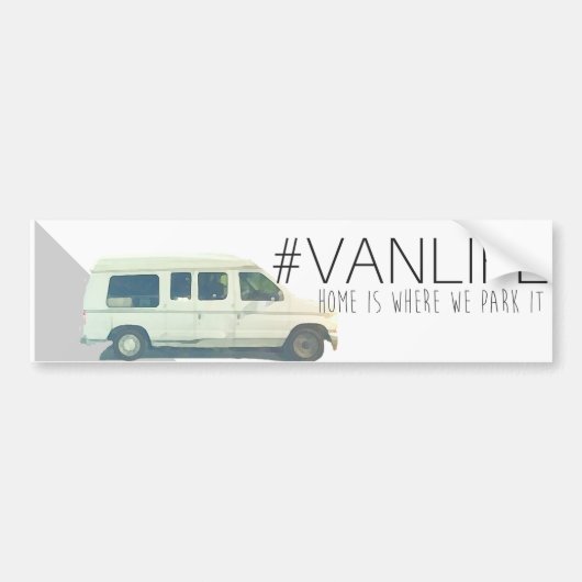 #VANLIFE Bumpersticker (Voorkant)