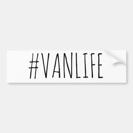 #VANLIFE Bumpersticker {Gewoon} (Voorkant)