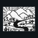 Vanlife Campervan Desert Mountains RV Sunrise Briefkaart<br><div class="desc">Kijk eens naar dit geweldige briefkaart met een tekening van bergen en een kampeerwagen. Voeg je eigen tekst toe. Bekijk mijn winkel voor vlinders,  vogels,  RV's,  kamperen,  wandelen,  bloemen en nog veel meer!</div>