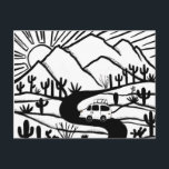 Vanlife Campervan Desert Mountains RV Sunrise Briefkaart<br><div class="desc">Kijk eens naar dit geweldige briefkaart met een tekening van bergen en een kampeerwagen. Voeg je eigen tekst toe. Bekijk mijn winkel voor vlinders,  vogels,  RV's,  kamperen,  wandelen,  bloemen en nog veel meer!</div>