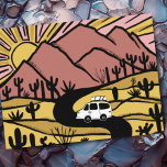 Vanlife Campervan Desert Mountains RV Sunrise Briefkaart<br><div class="desc">Kijk eens naar dit geweldige briefkaart met een tekening van bergen en een kampeerwagen. Voeg je eigen tekst toe. Bekijk mijn winkel voor vlinders,  vogels,  RV's,  kamperen,  wandelen,  bloemen en nog veel meer!</div>