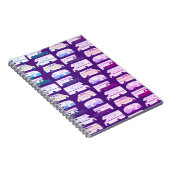 Vanlife Camping Camper RV Trailer Patroon Notitieboek (Rechterzijde)