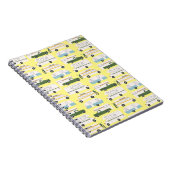 Vanlife Camping Camper RV Trailer Patroon Notitieboek (Rechterzijde)