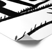 VANLIFE Desert Cacti Mountain Ontdek het avontuur Poster (Hoek)