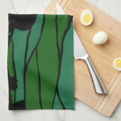 Vanlife in de "Mountains Sunrise Camping" Theedoek (Quarter Fold)