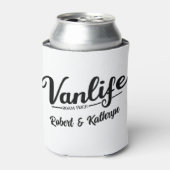 "VanLife" op maat Blikjeskoeler (Blikje Voorkant)