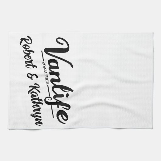 "VanLife" op maat Theedoek (Horizontaal)