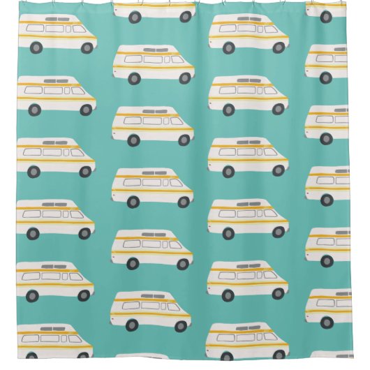 VANLIFE  RV Motorhome Camper Douchegordijn (Voorkant)