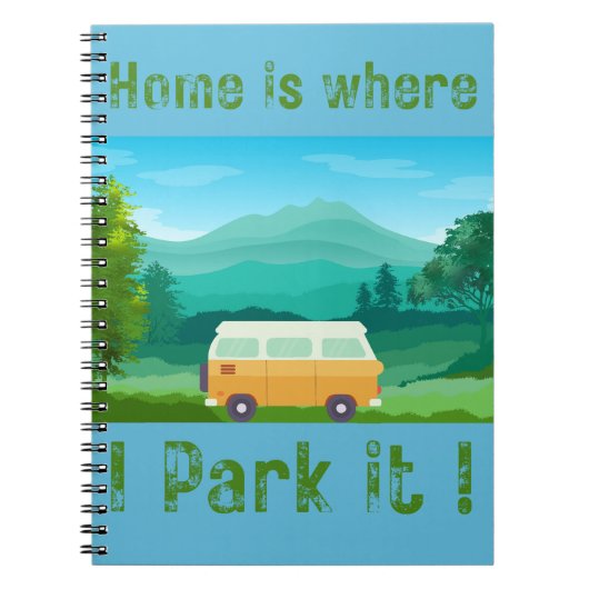 Vanlife stijl notitieblok notitieboek (Voorkant)