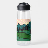 VANLIFE Sunrise Mountain Ontdek het avontuur Waterfles (Voorkant)