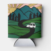 VANLIFE Trees Forest Mountain Ontdek het avontuur Blikjeskoeler (Voorkant)