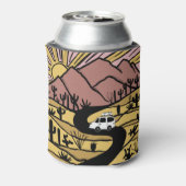 VANLIFE-woestijnberg Ontdek het avontuur Blikjeskoeler (Blikje Achterkant)