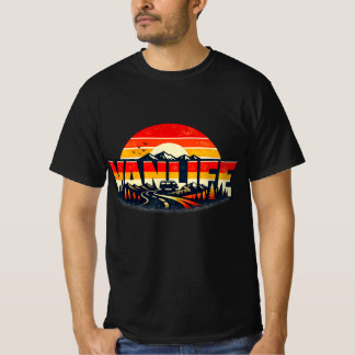 VANLIFE Zonsondergang ontwerp, Camper Van Nomadeng T-shirt