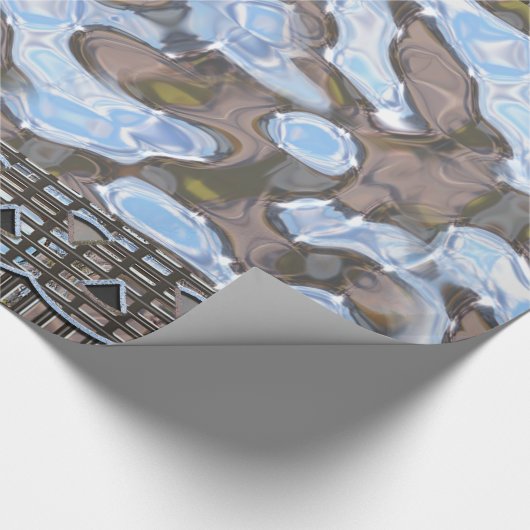 Vanmarke Modern Holiday Kerstmis Cadeaupapier (Hoek)