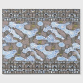 Vanmarke Modern Holiday Kerstmis Cadeaupapier (Vlak)