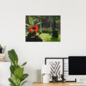 Vanmiddag in de Cluny Garden door Charles Curran Poster (Thuiskantoor)