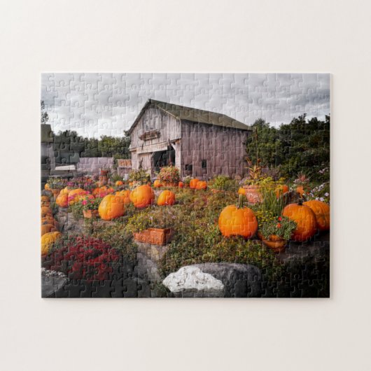 Vanmiddag om 12.00 uur in de Vermont Farmstand Legpuzzel (Horizontaal)