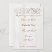 vanmiddag Tea, op ivoor, Kaart (Achterkant)