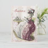 vanmiddag Tea, op ivoor, Kaart (Staand voorkant)