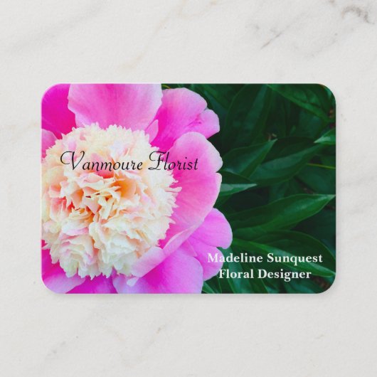 Vanmoure  Peony Elegant Professional Visitekaartje (Voorkant)
