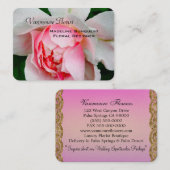 Vanmoure Petal Roos Elegant Professional Visitekaartje (Voorkant / Achterkant)