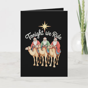 Vannacht rijden we met kerst 3 wijze mannen christ feestdagen kaart