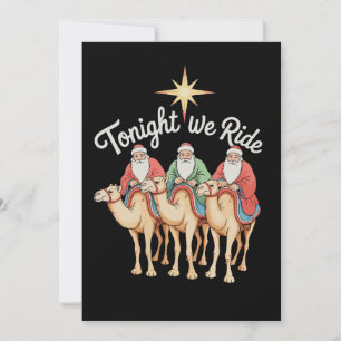 Vannacht rijden we met kerst 3 wijze mannen christ feestdagenkaart