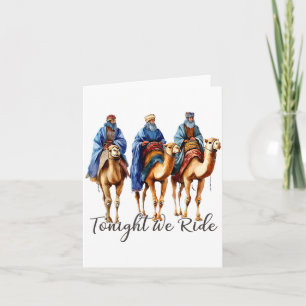Vannacht rijden we met Kerstmis, 3 grappige wijze Kaart