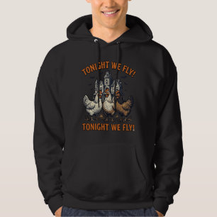 Vannacht Vliegen We Grappige Kip Halloween Shirt O