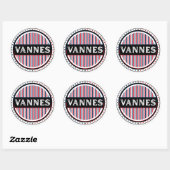 Vannes City Pride Embleem – Franse identiteit Ronde Sticker (Vel)