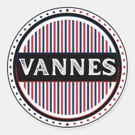 Vannes City Pride Emblem – French Identity Ronde Sticker