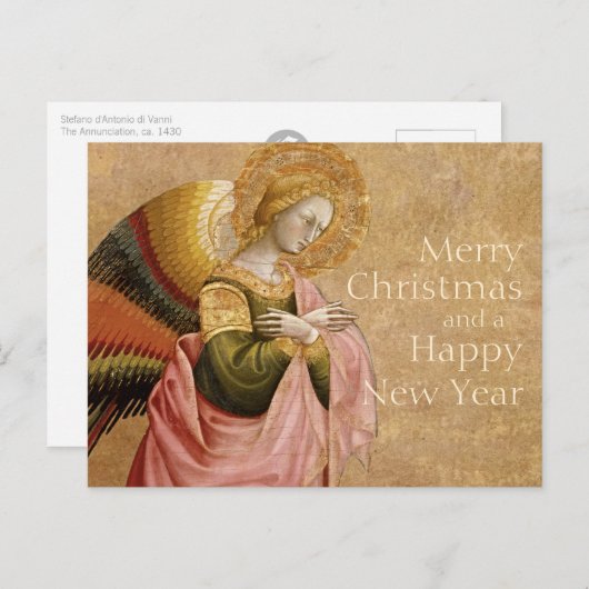 Vanni Annunciation Angel CC0596 Kerstmis Briefkaar Feestdagenkaart (Voorkant / Achterkant)
