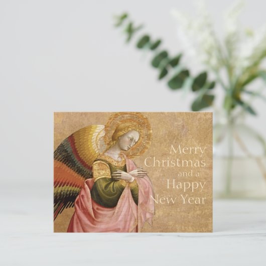Vanni Annunciation Angel CC0596 Kerstmis Briefkaar Feestdagenkaart (Staand voorkant)
