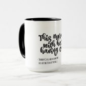 Vanochtend, met haar, met koffie mok (Voorkant links)