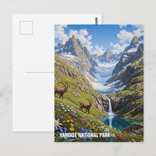 Vanoise National Park France Travel Briefkaart (Voorkant / Achterkant)