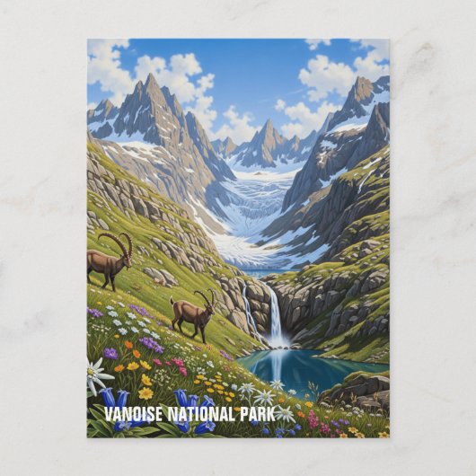 Vanoise National Park France Travel Briefkaart (Voorkant)