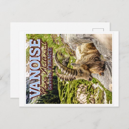 VANOISE NATIONAL PARK - SAVOIE FRANCE - IBEX BRIEFKAART (Voorkant / Achterkant)