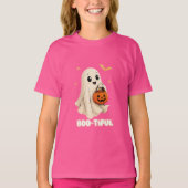 VANOSTÈ Boo-tiful Cute Ghost Graphic T-Shirt | Hal (Voorkant)