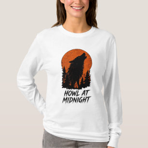 VANOSTÈ Huil bij Maanlicht Weerwolf Grafisch T-shirt