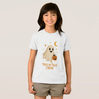 VANOSTÈ Trick or Treat Crew Mooie Spook Grafiek Tri-Blend Shirt