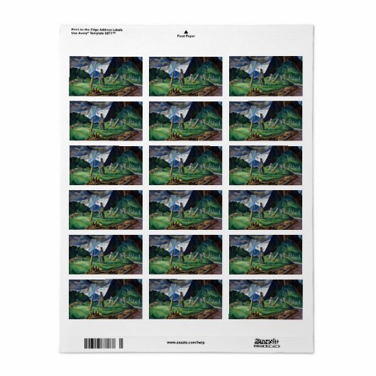 Vanquied, 1930 van Emily Carr Etiket (Full Sheet)