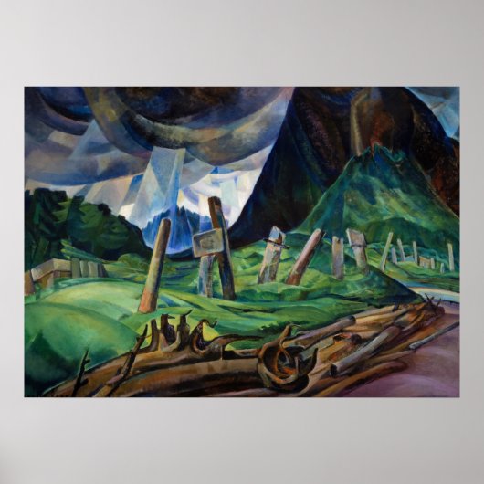 Vanquied, 1930 van Emily Carr Poster (Voorkant)