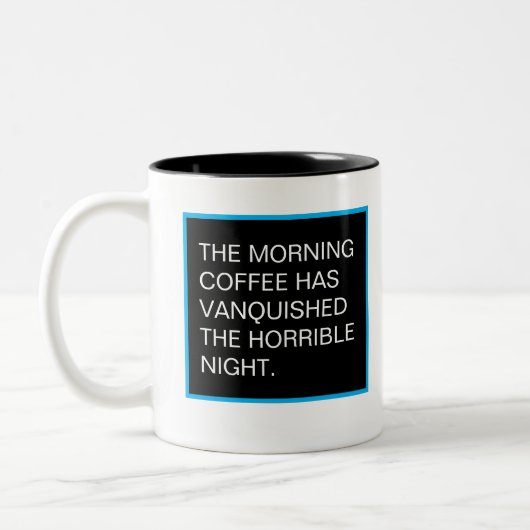 Vanquish the Night Tweekleurige Koffiemok (Links)