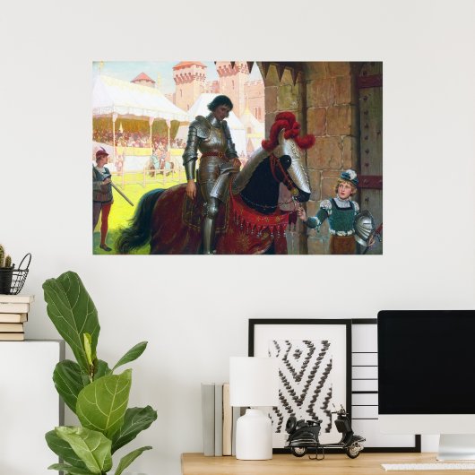 Vanquished, by Edmund Blair Leighton Poster (Thuiskantoor)