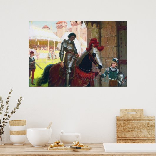 Vanquished, by Edmund Blair Leighton Poster (Keuken)